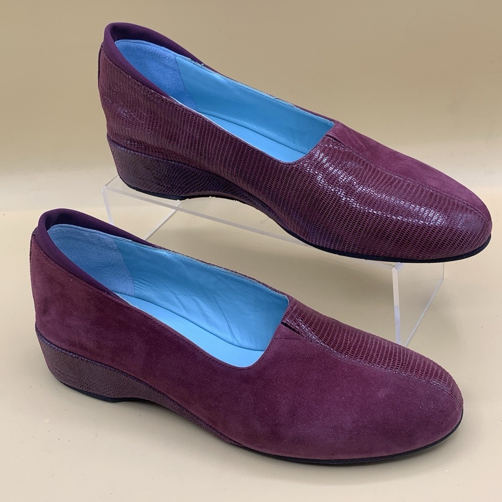 Thierry Rabotin Dacio Comfort Wedge Slip-On Shoes Size 36.5/US 6.5